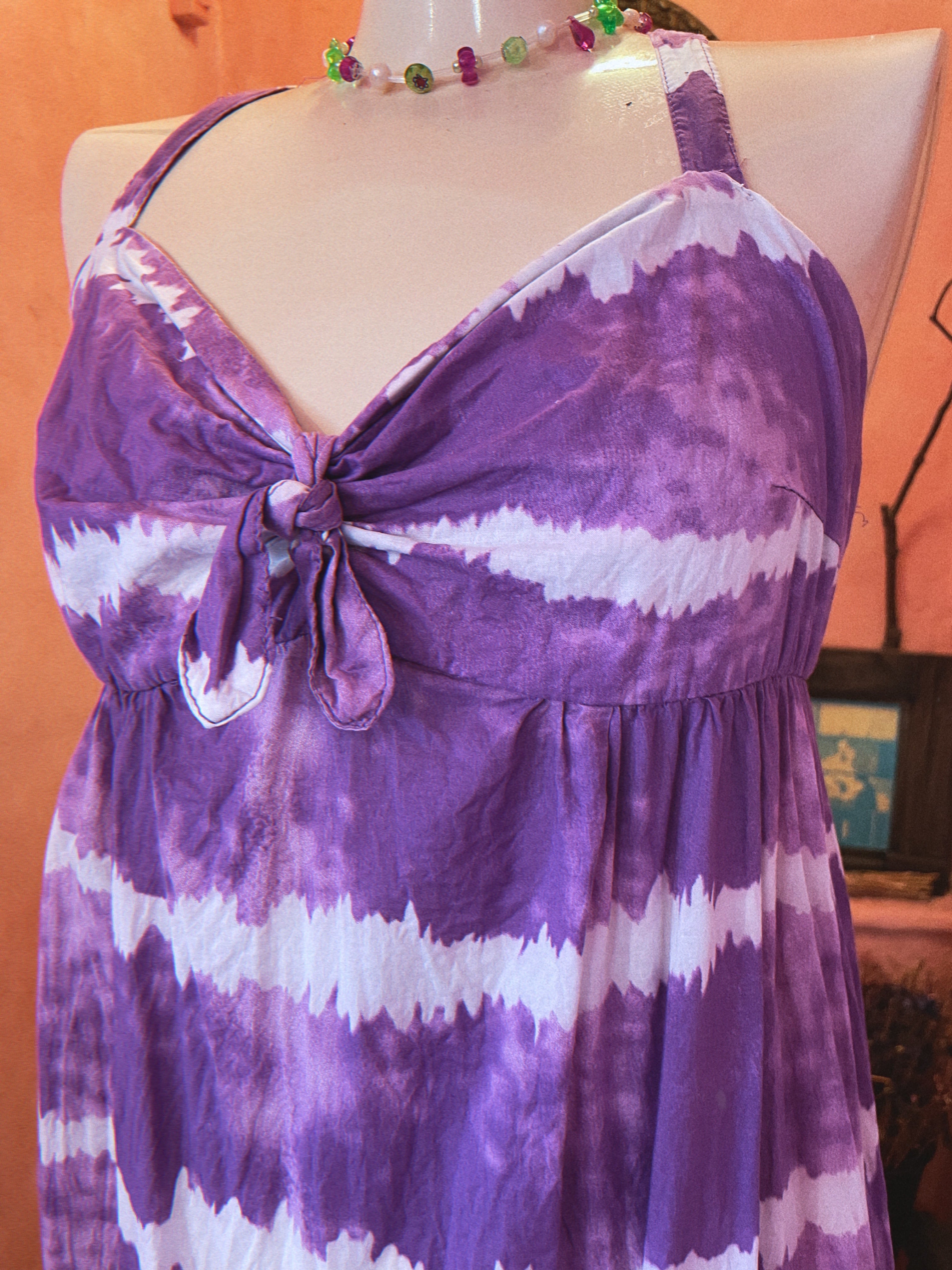 Used tie dye style print camisole dress