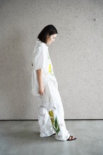 vintage lace pants yellow bouquet