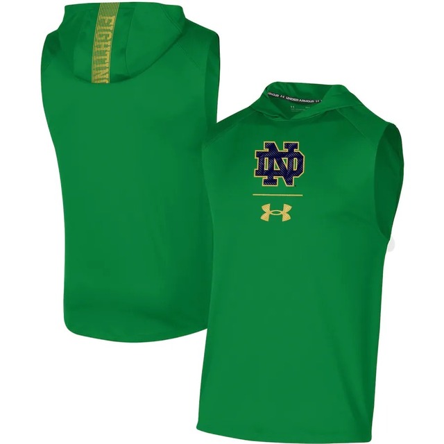 UA ノートルダム FIGHTING IRISH アメフト タンクトップパーカー フーディー