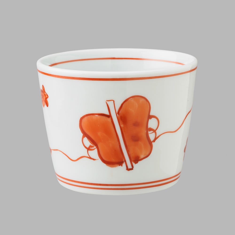 赤絵軍配団扇文(中)