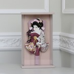 【羽衣 美月刺繍 9号】 ｜羽子板アクリルケース飾り thumbnail 4