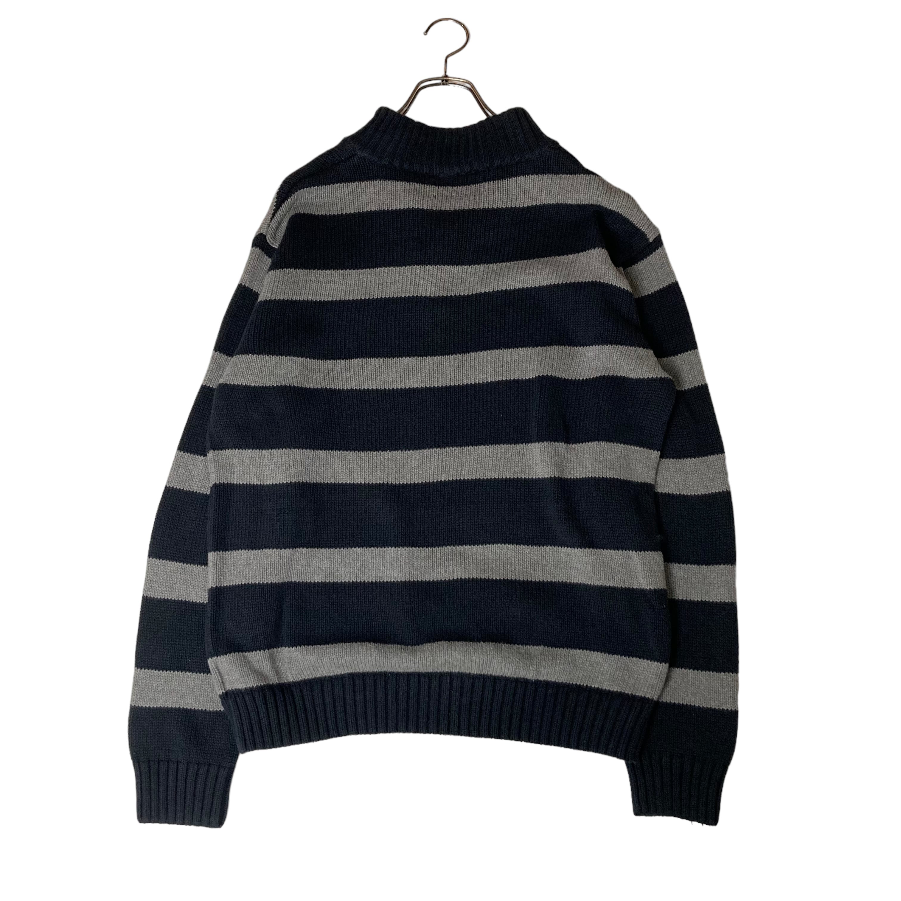CHAPS ハーフジップニット M 刺繍 コットン100% | 古着屋OLDGREEN