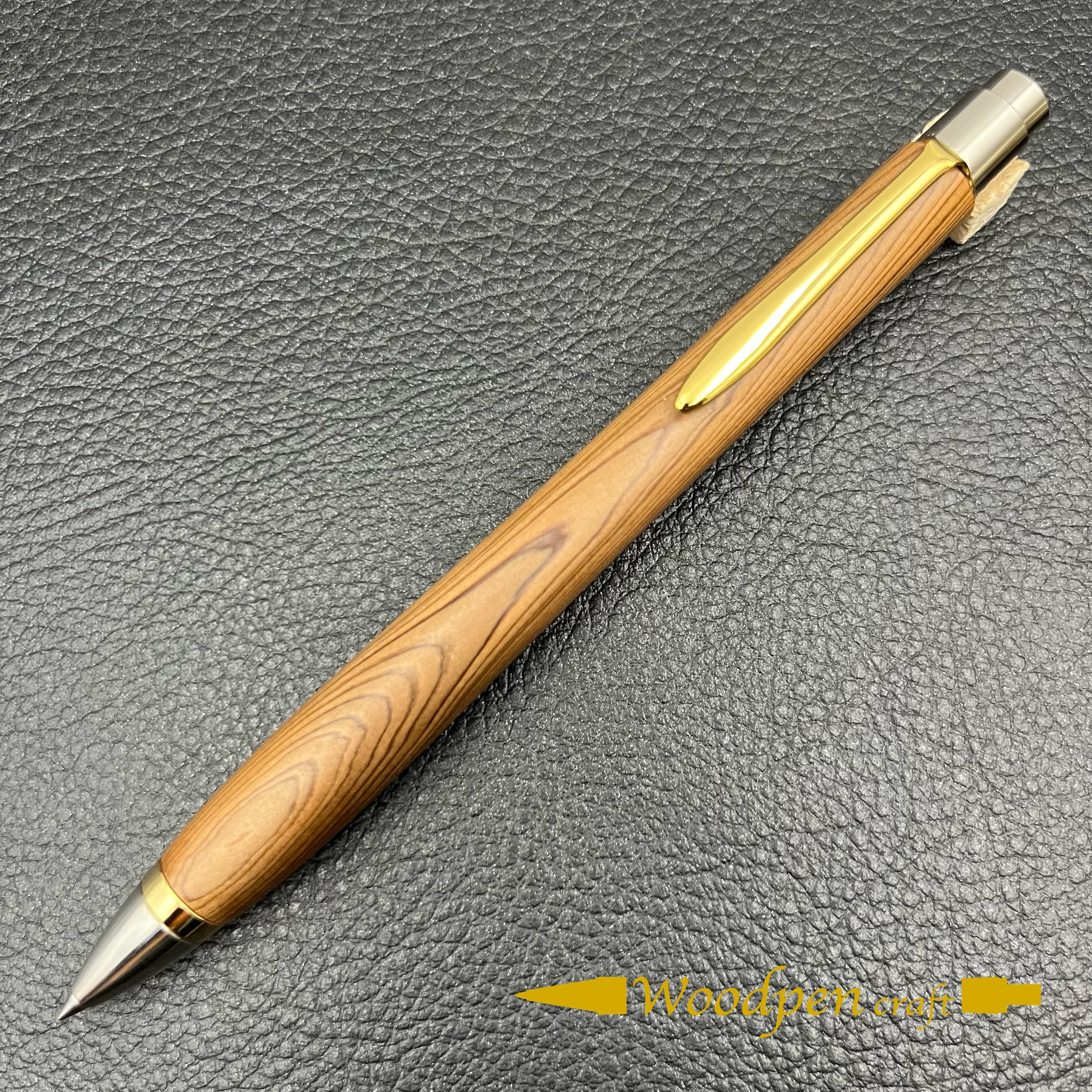 木製ボールペン　ビンテージ(ブランド不明) F-STYLEボールペンWood Pen ハンドメイド 銘木ボールペン 黒柿