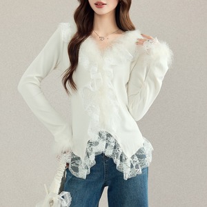 lace frill elegant blouse m1250