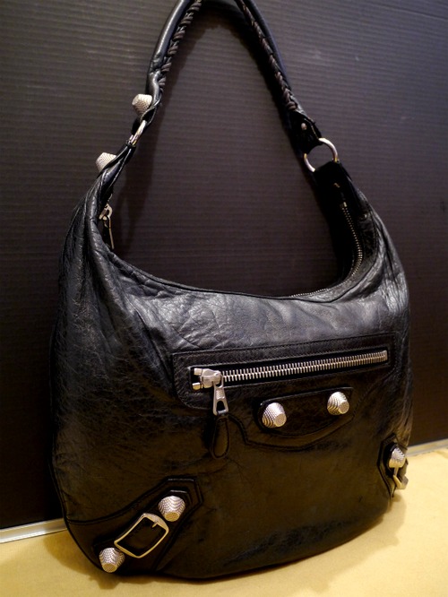 超レア◆BALENCIAGA バレンシアガ ジャイアントクラブ ユニセックス レザー ワンショルダー トート バッグ◆ 希少なワンショルダーモデル♪ 