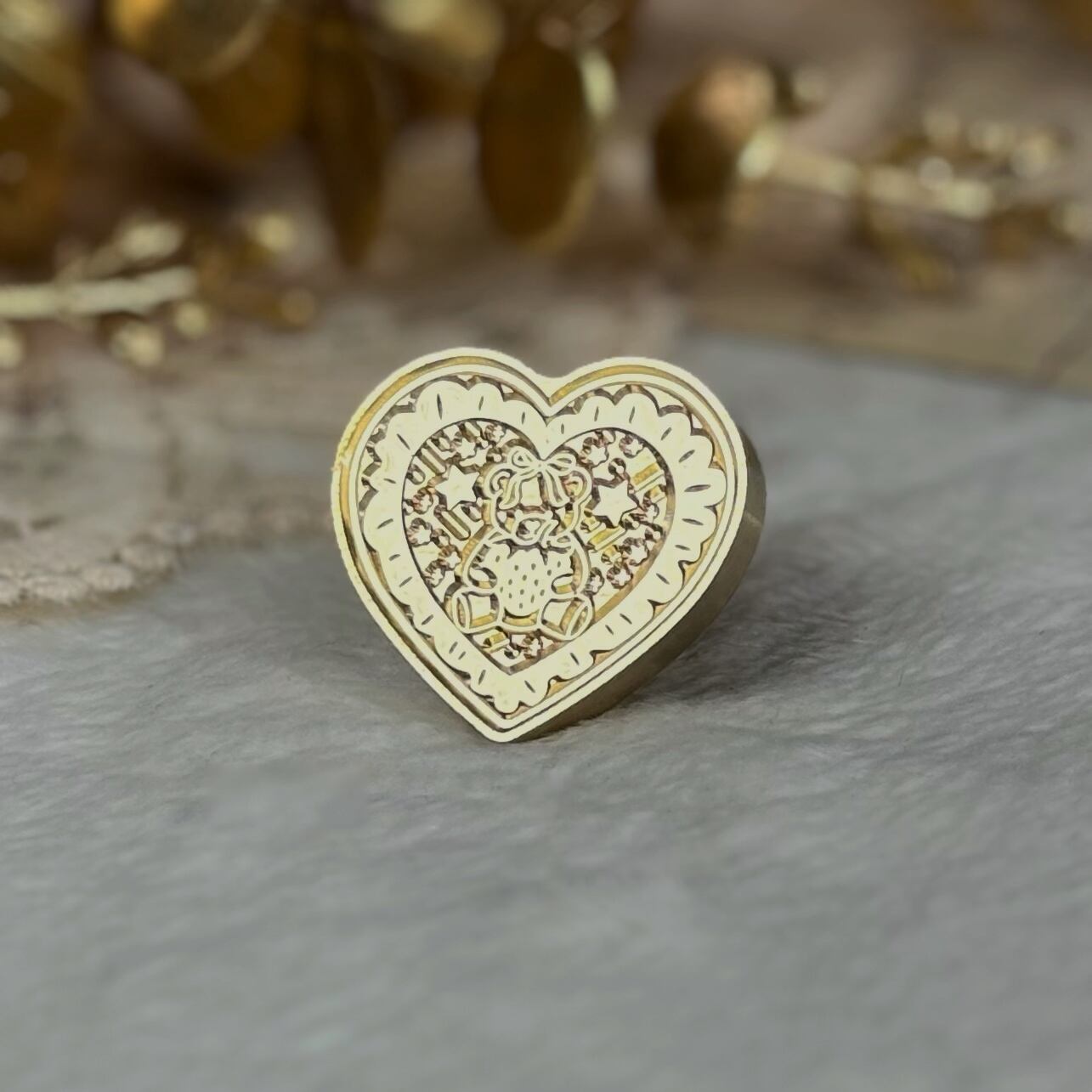 【縦25㎜×横27㎜】ヘッド ハートフルベア2 #SWH-216