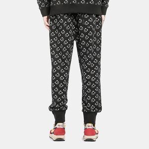 送料無料【HIPANDA ハイパンダ】メンズ ロゴ オールプリント スウェットパンツ MEN'S LOGO ALL OVER PRINT SWEAT PANTS / BLACK・WHITE