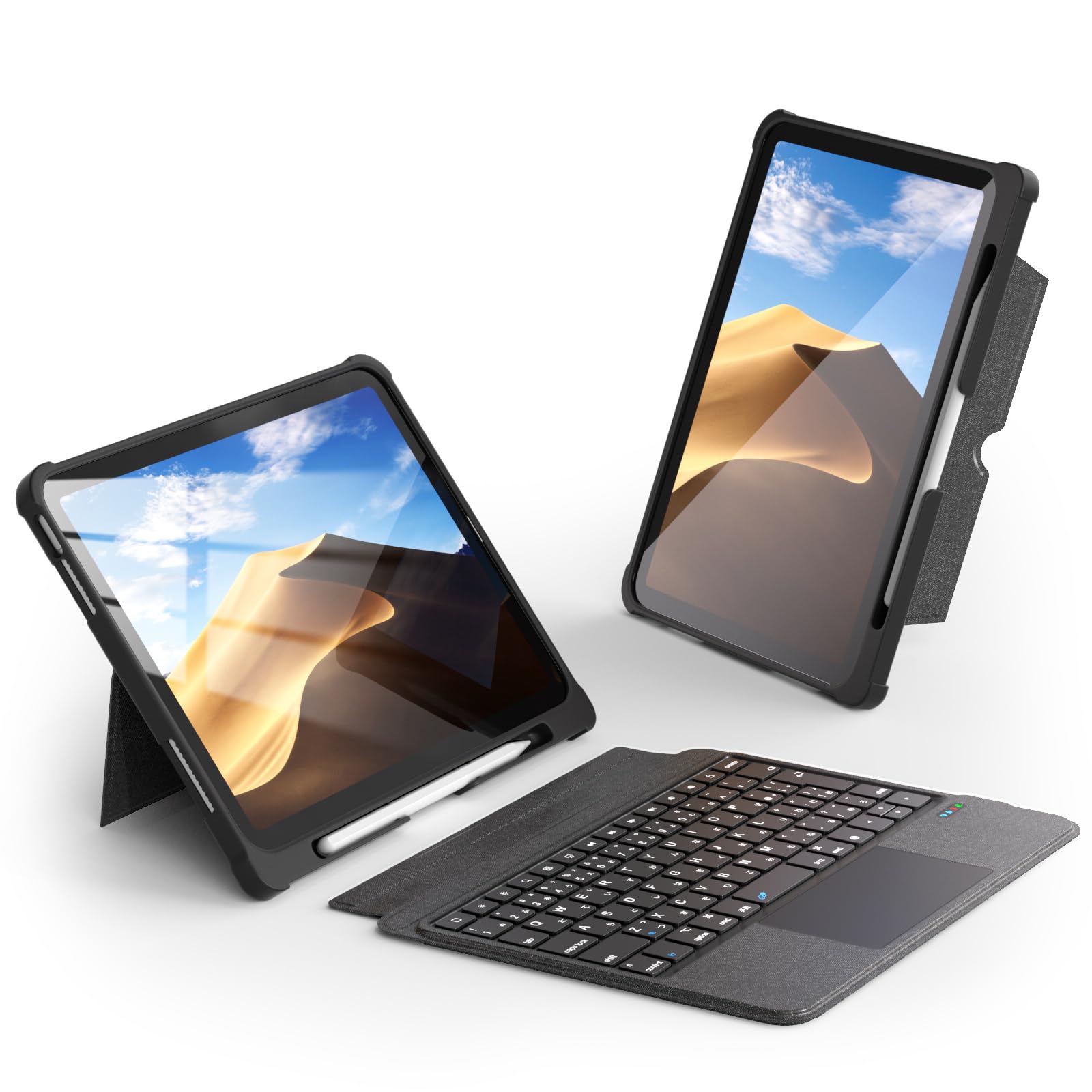 【業界革新版】Omikamo iPad A16/10世代専用 人間工学標準JIS日本語キーボードケース 軽量 ipad a16 ケース キーボード付き