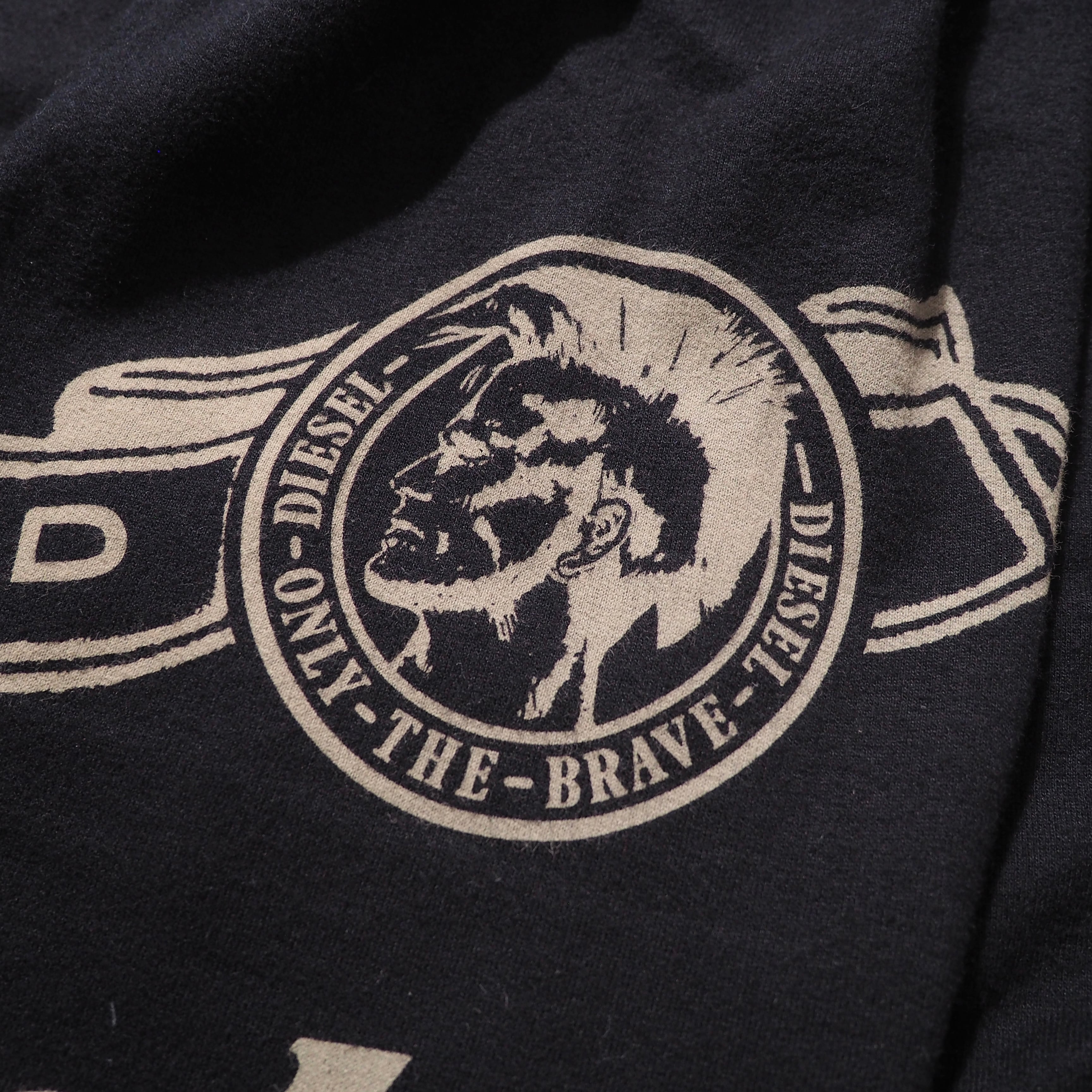 ” DIESEL ” Graphic logo printed wide Sweat pants