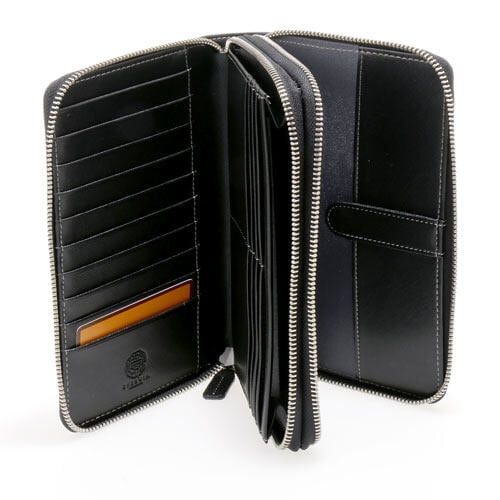 レザー製】ブックホルダー付マルチシステムウォレット【ビジネス小物