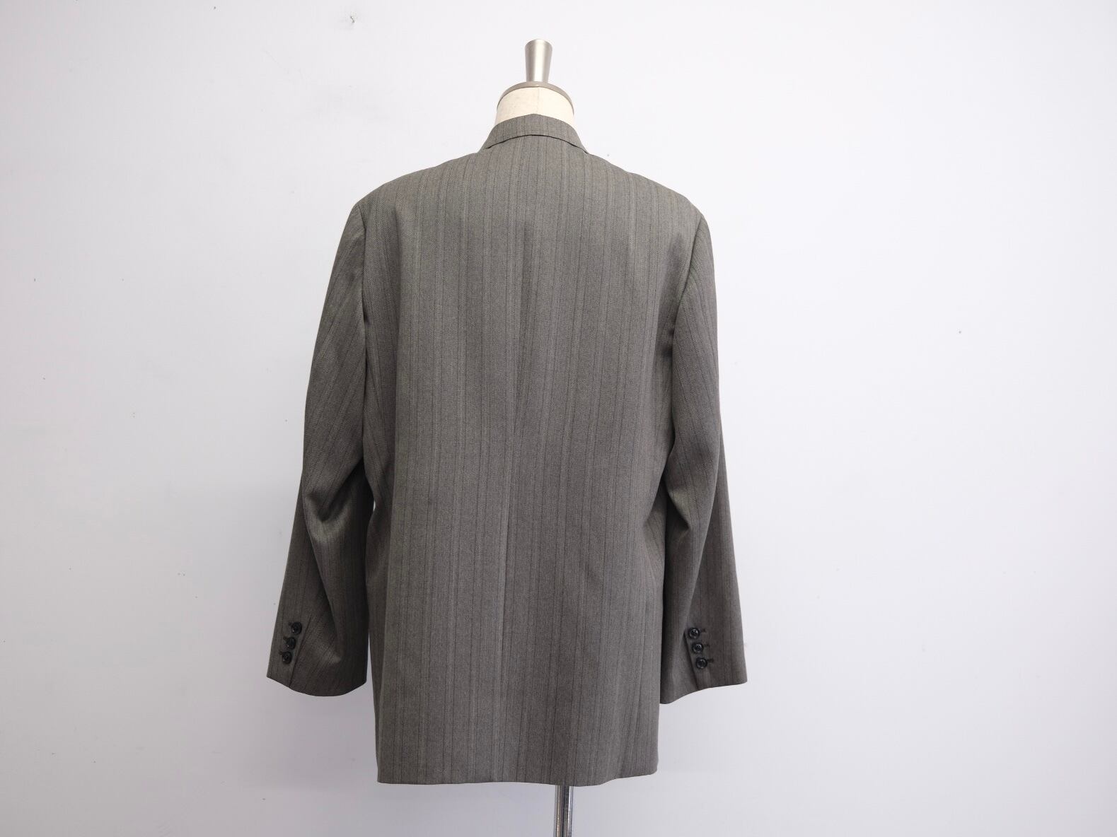 ULTERIOR” MELANGE HERRINGBONE STRIPE DB JKT” | Lapel online store