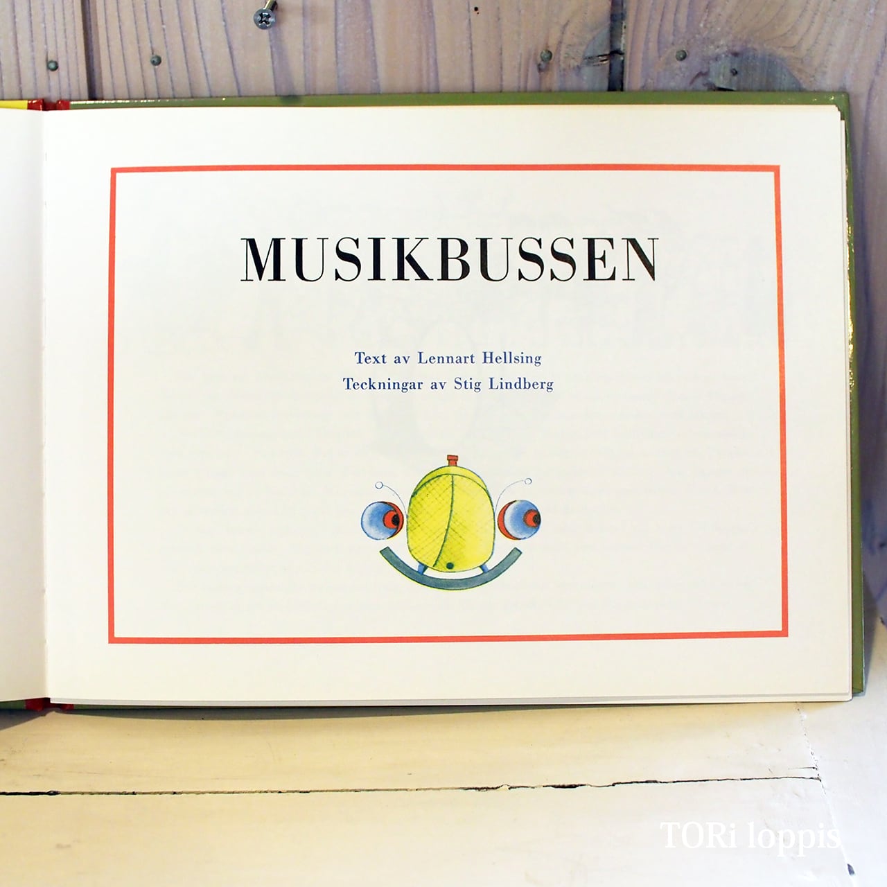 MUSIKBUSSEN 音楽バス Stig Lindberg スティグ・リンドベリ 絵本