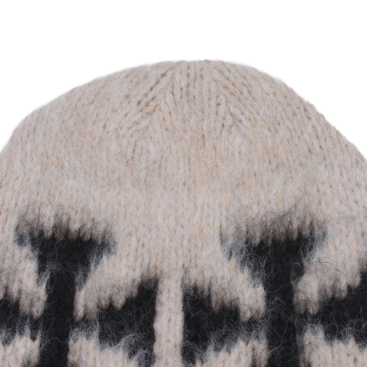 【ASKYURSELF】BRUSHED CROSS BEANIE - 3