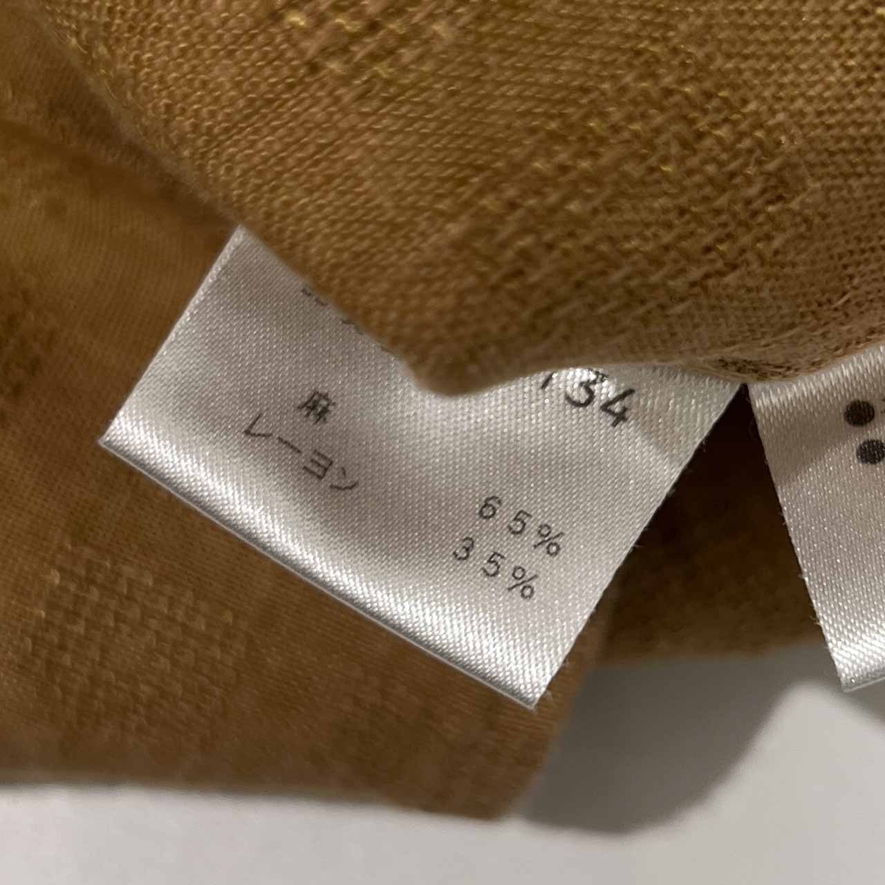 リネン混 GREENCLUBS グリーンクラブ ワーナーコラボ BD ボタンダウン 半袖シャツ 3/ベージュ メンズ ゴルフ