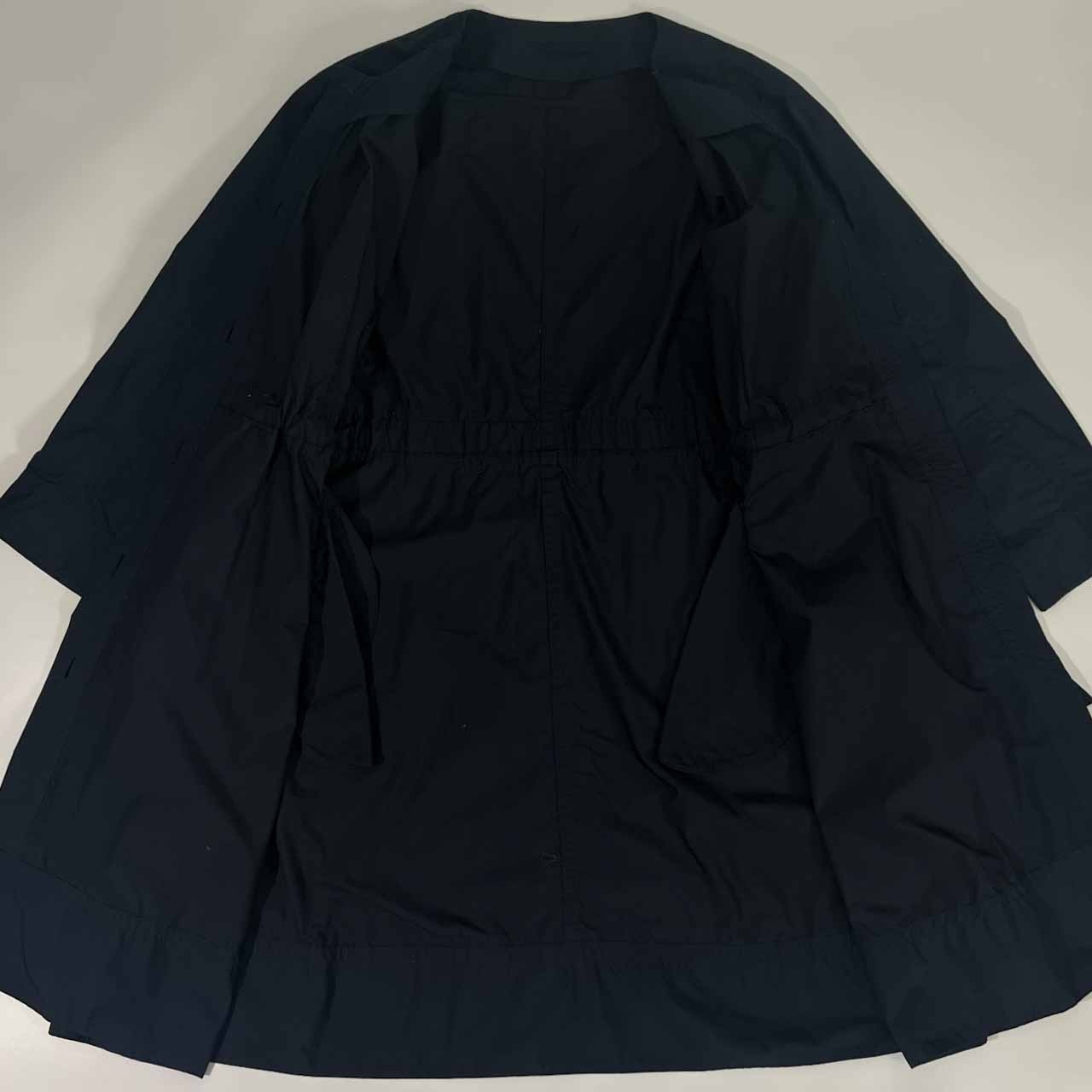 MACPHEE マカフィー ノーカラー スプリングコート 40/ネイビー レディース /トゥモローランド