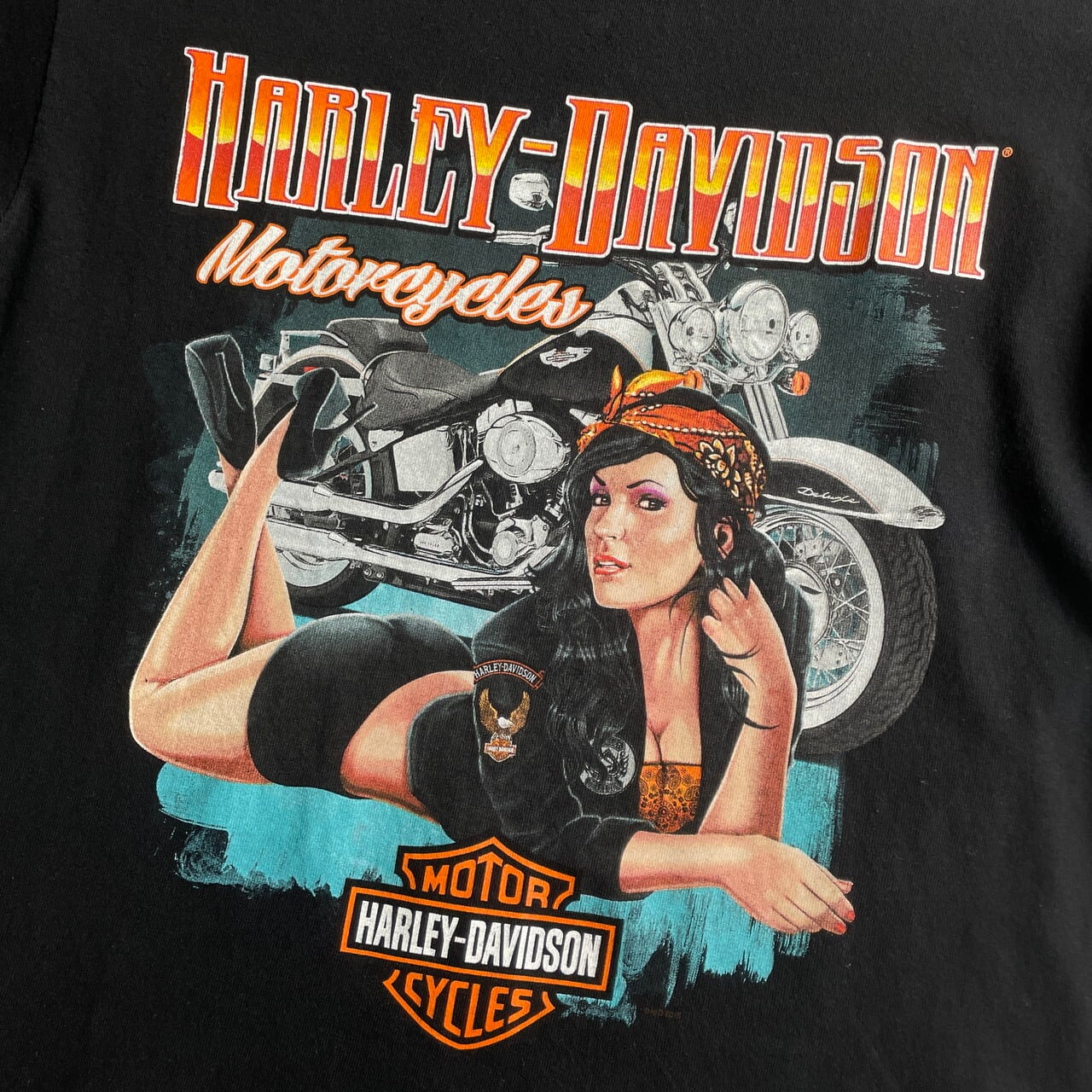 Harley-Davidson Tシャツ ガールズプリント