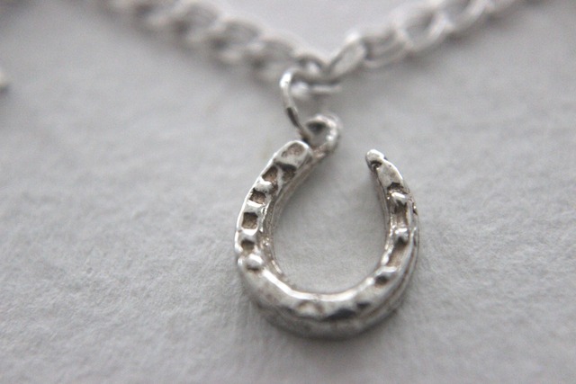 Triple Lucky Charm Bracelet 01 / Vintage Charm Bracelet