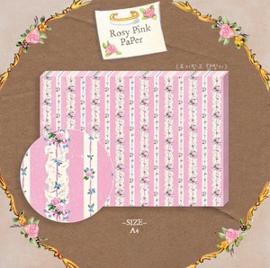 新作☆ME224 mebibebi 【rosy pink】(10枚) デザインペーパー Wrapping paper