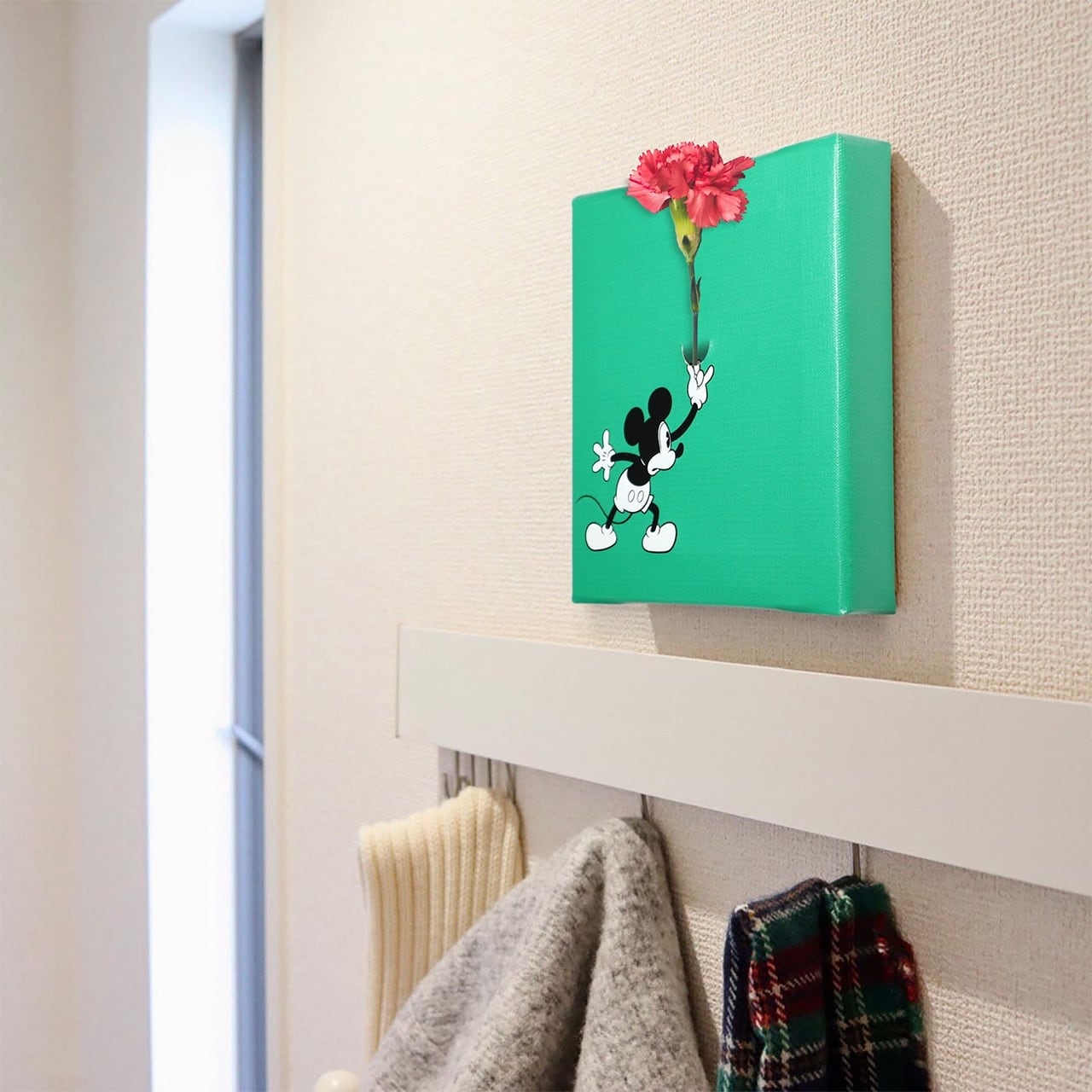 ディズニー アートパネル ミッキー 一輪挿し IKE-DSNY-1807-02