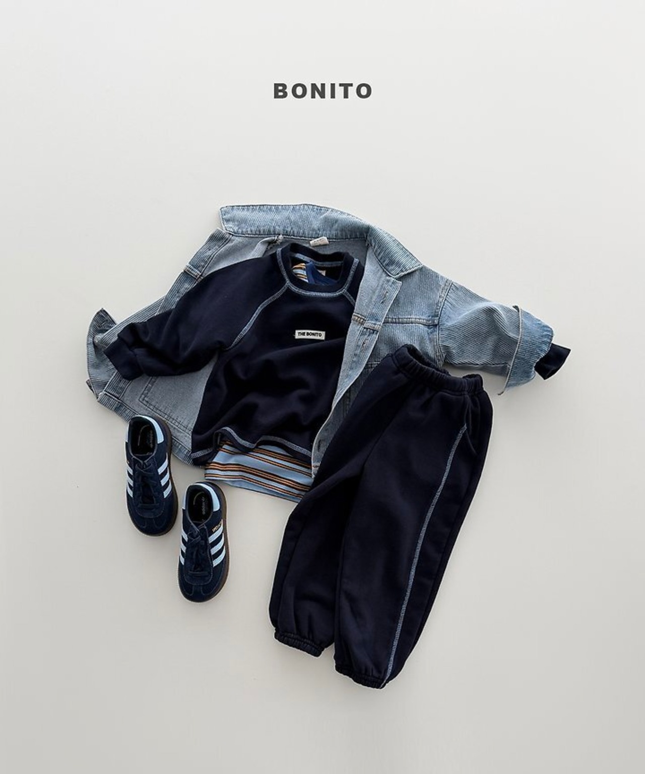 韓国子供服 / BONITO / 26Autumn / コーデュロイデニムジャケット / 秋服 *12M~JM *