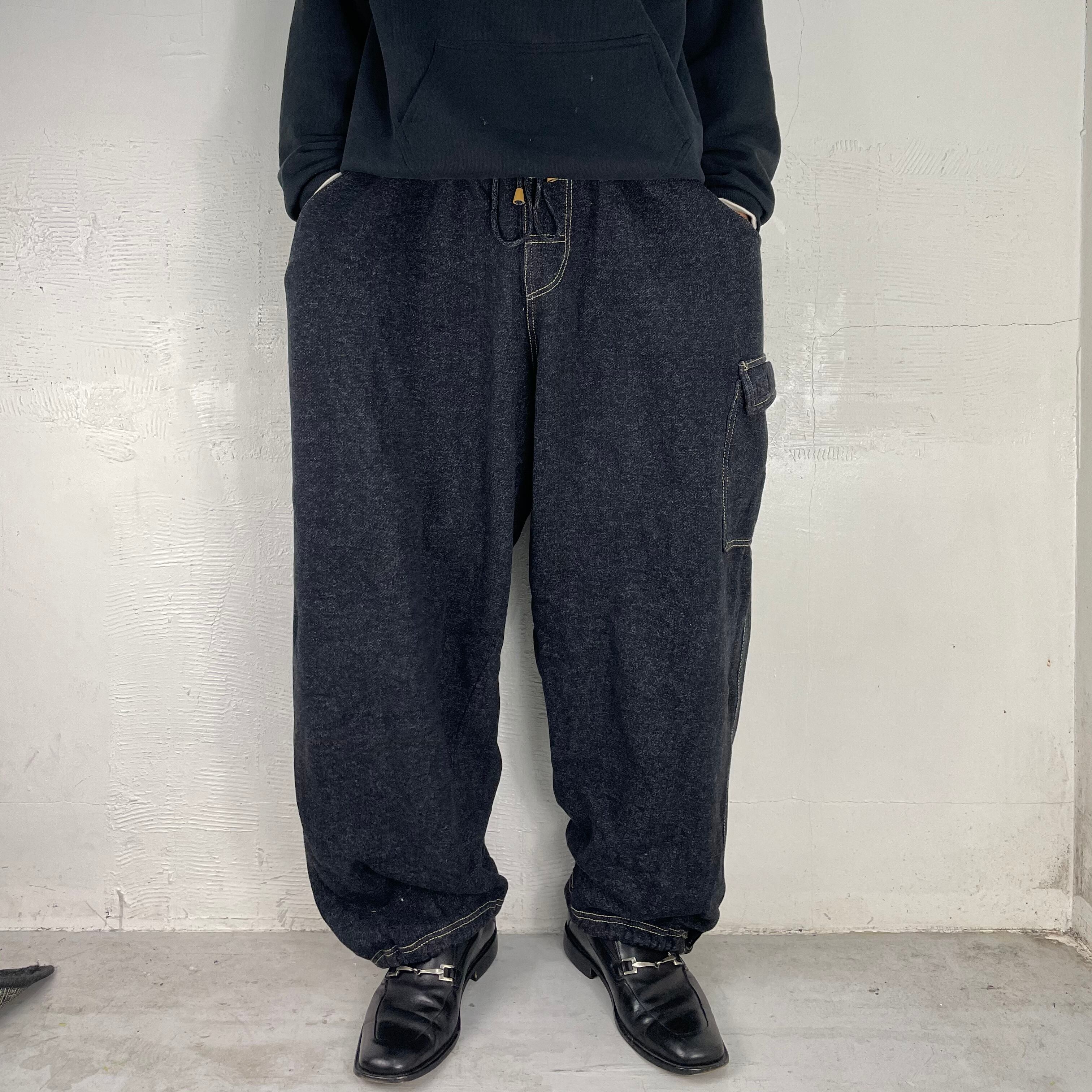WIDE SWEAT CARGO PANTS