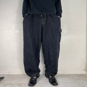 WIDE SWEAT CARGO PANTS