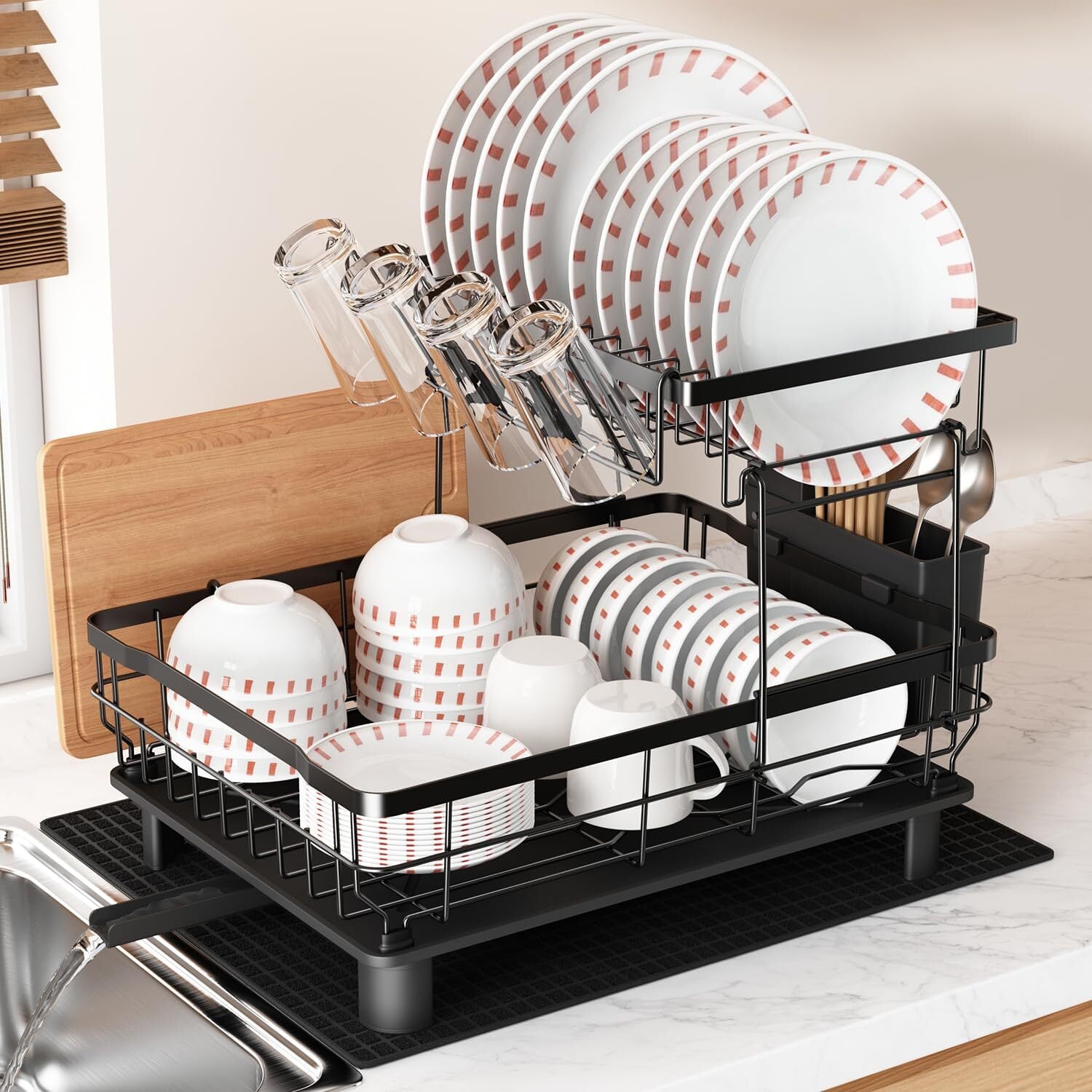 ママ倉水切りラック食器シンク上水切りラックキッチン食器乾燥