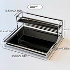 小物 収納 ラック 化粧品収納 2層 キッチン収納棚 香水 メイクアップオーガナイザー おしゃれ 北欧