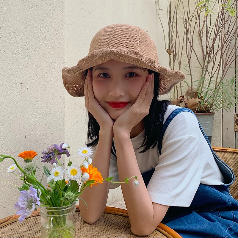 スタイルサマー薄手ニット 帽子 夏物 ブラック・アイド・ピーズ71803849168