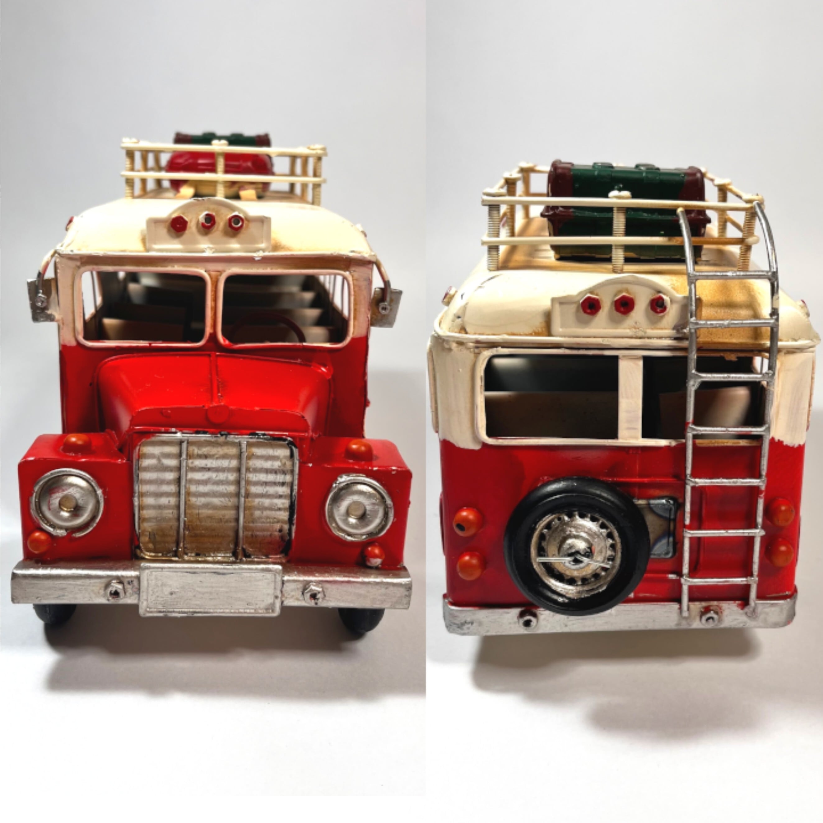 ブリキ クラシックバス 赤 コレクション おもちゃ アメリカン