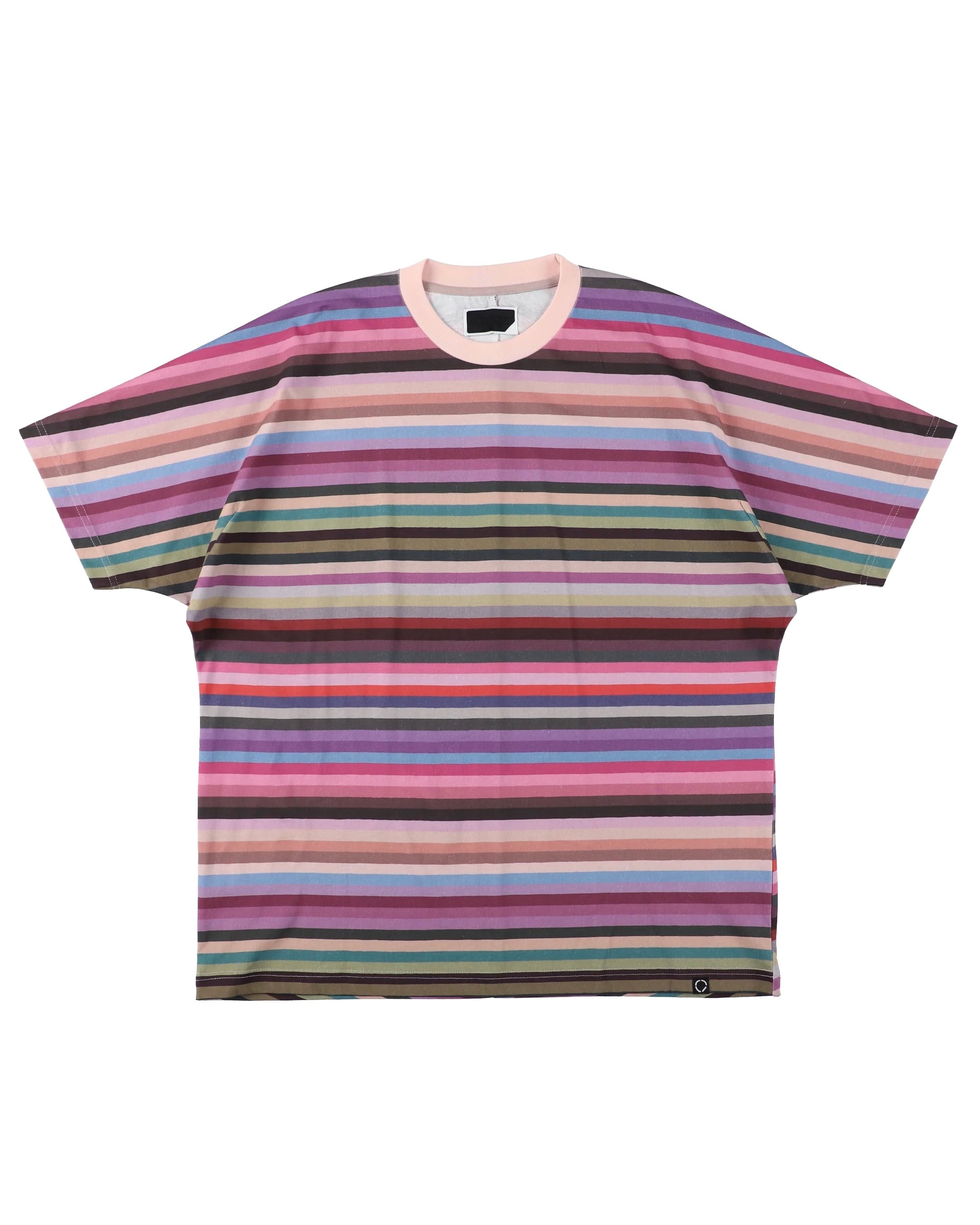 PHINGERIN 【MONO SEAM BORDER T-SHIRT PINK BORDER】