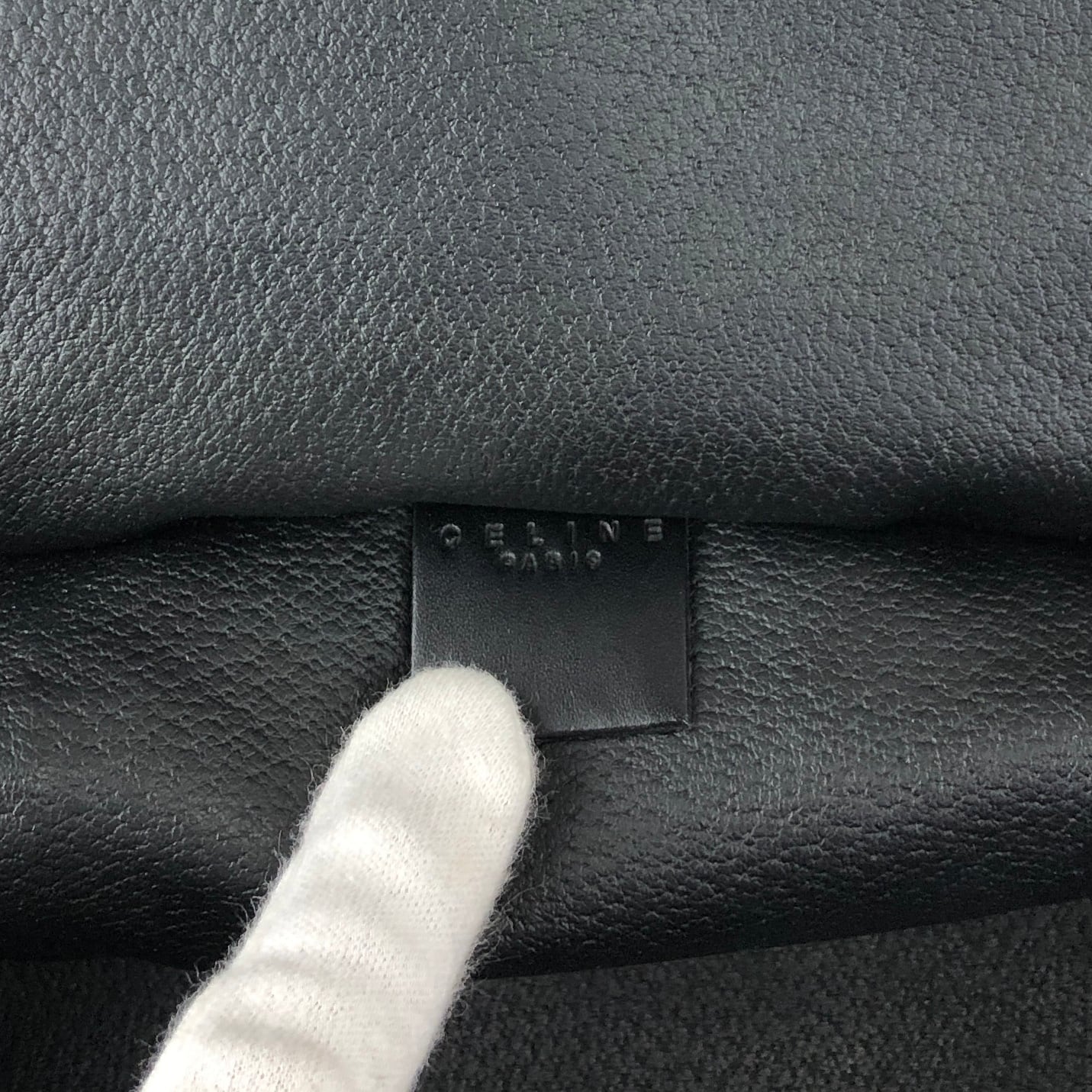 CELINE セリーヌ マカダム ハンドバッグ ブラック PVC レザー バニティ
