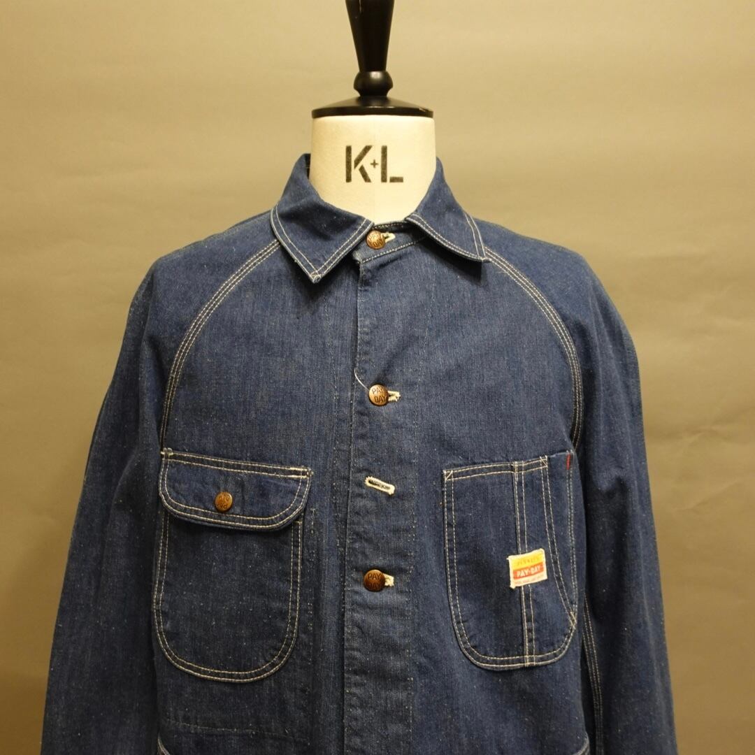 50's PAYDAY Denim coverall 台襟 made in USA【38−40】