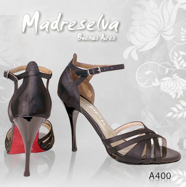 ZAPATOS DE Madreselva　黒サテン　サイズ37