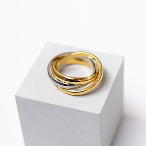 316L triple ring【ミックス gold 2 ✖︎ silver 1】#r101