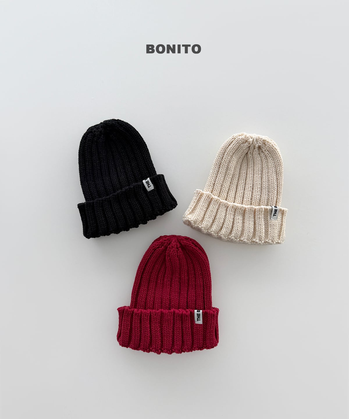 ribbed knit beanie【BONITO】※12月中旬発送予定