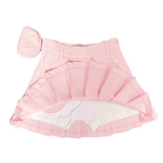 ボールポーチ付き　プリーツスカート　ライン