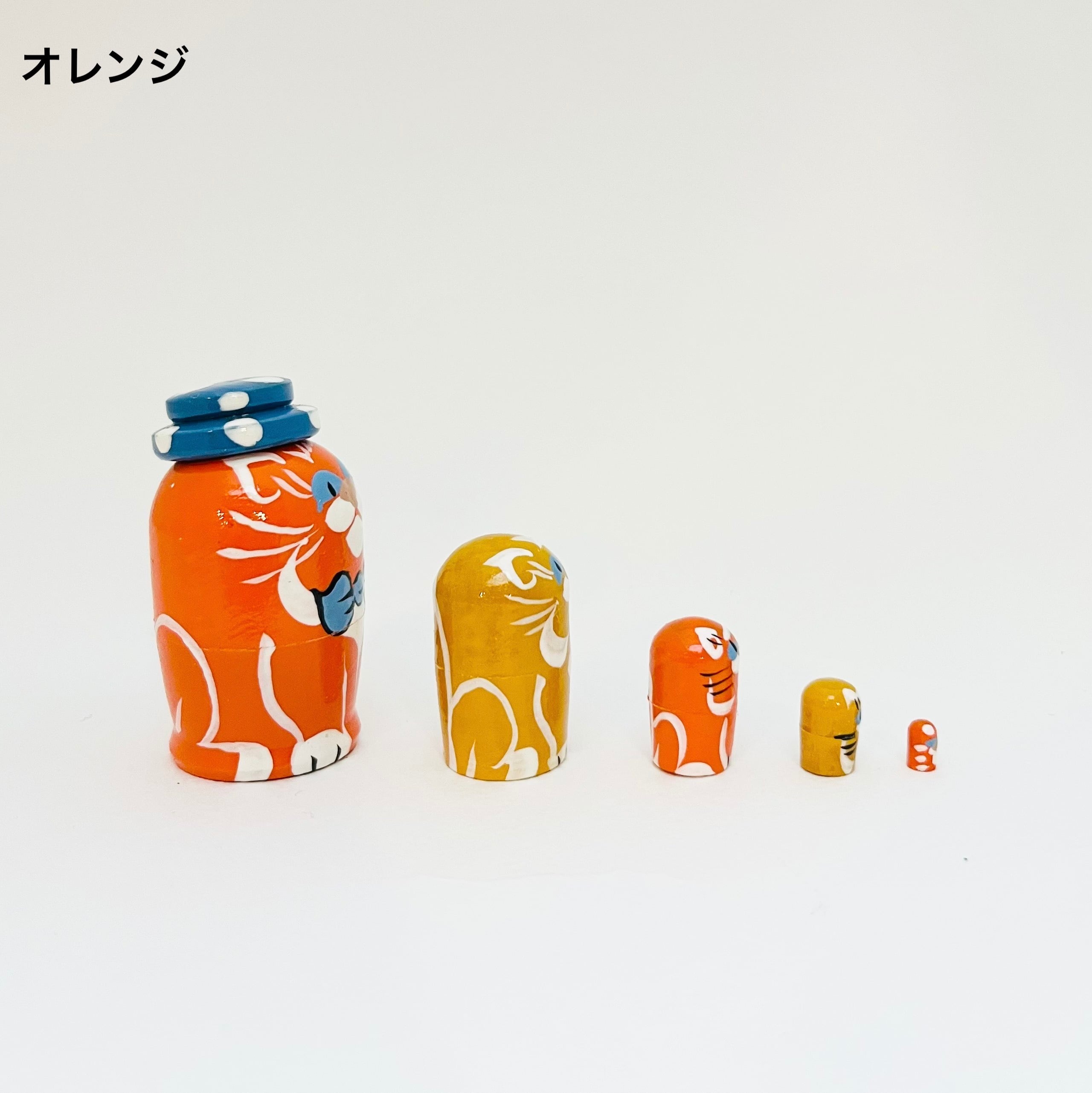 ミクロサイズマト / 水玉帽子ネコ(5個組)