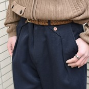 design rayon slacks navy
