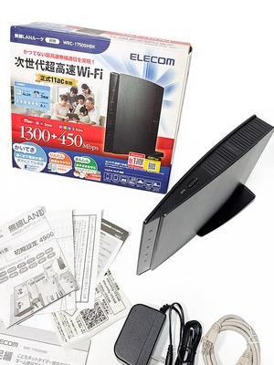エレコム 11ac 1300Mbpsギガルータ WRC-1750GHBK 無線LANルーター 無線/有線 デュアルバンド