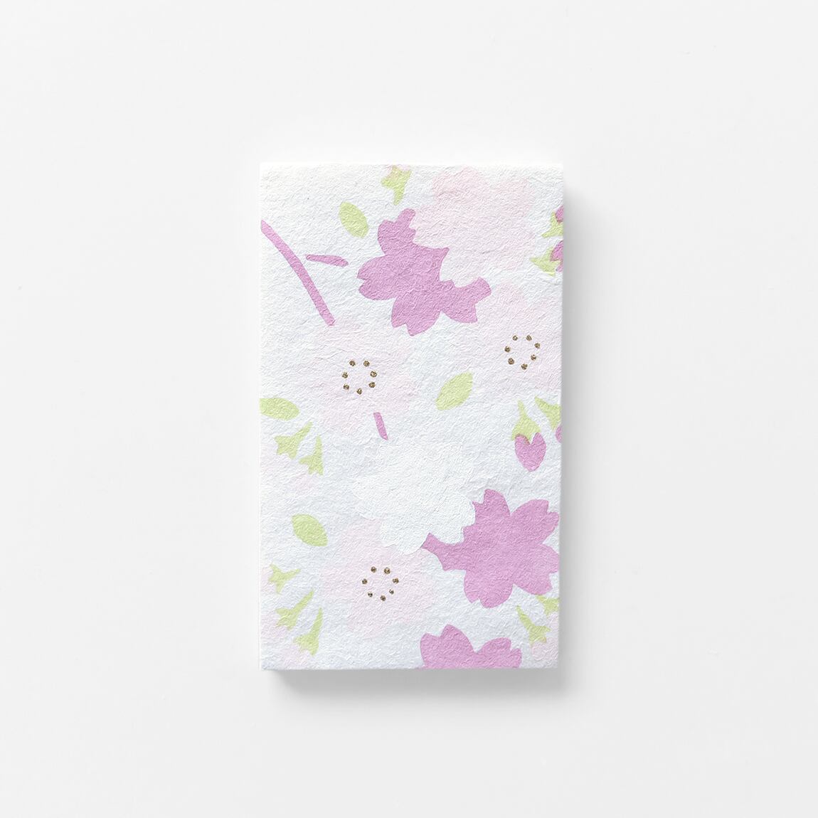 手摺り型染めぽち袋 花札桜 | 羅工房 ｜京都 雑貨