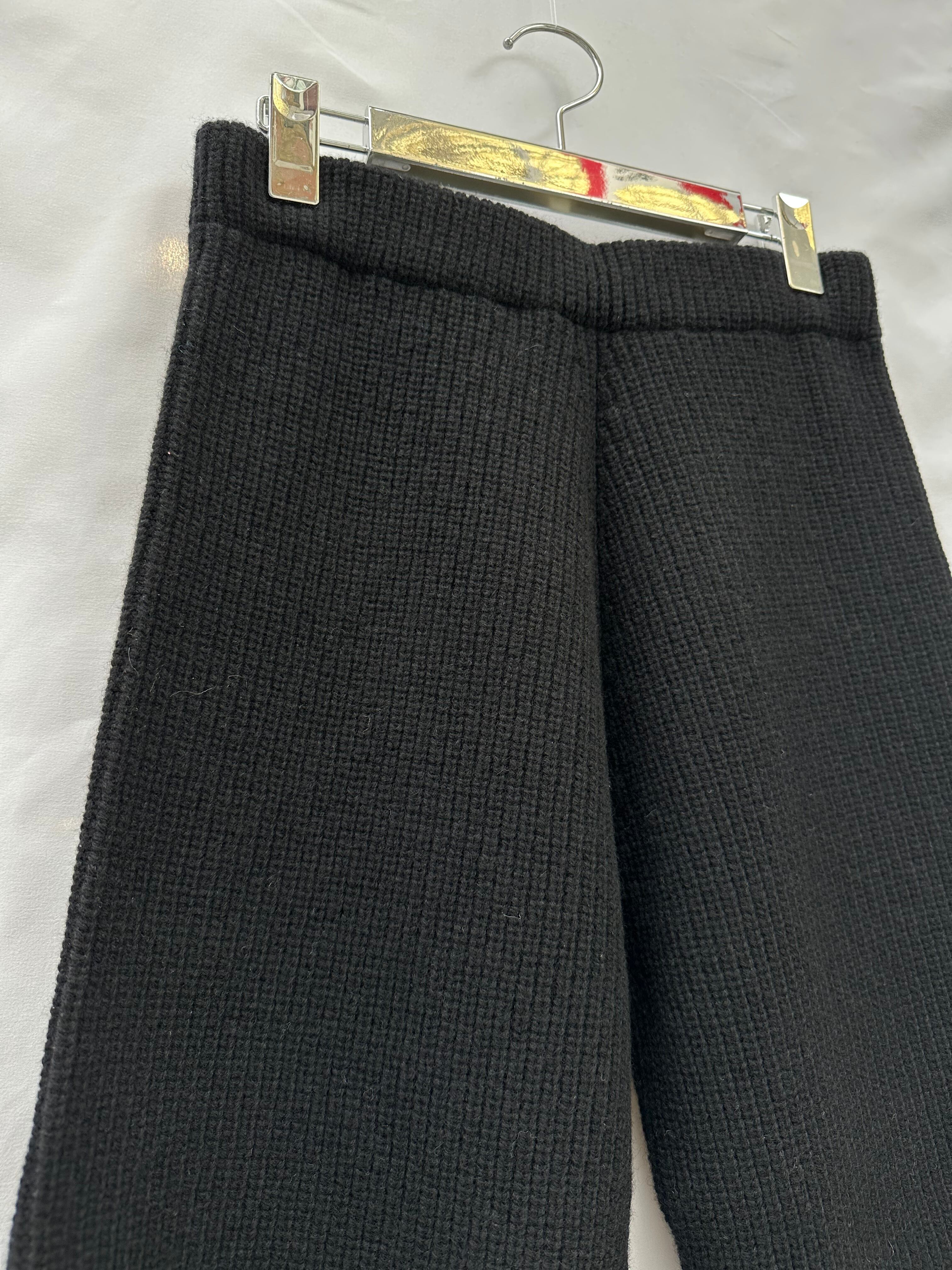 FUMIE=TANAKA slit rib knit pants | AAR