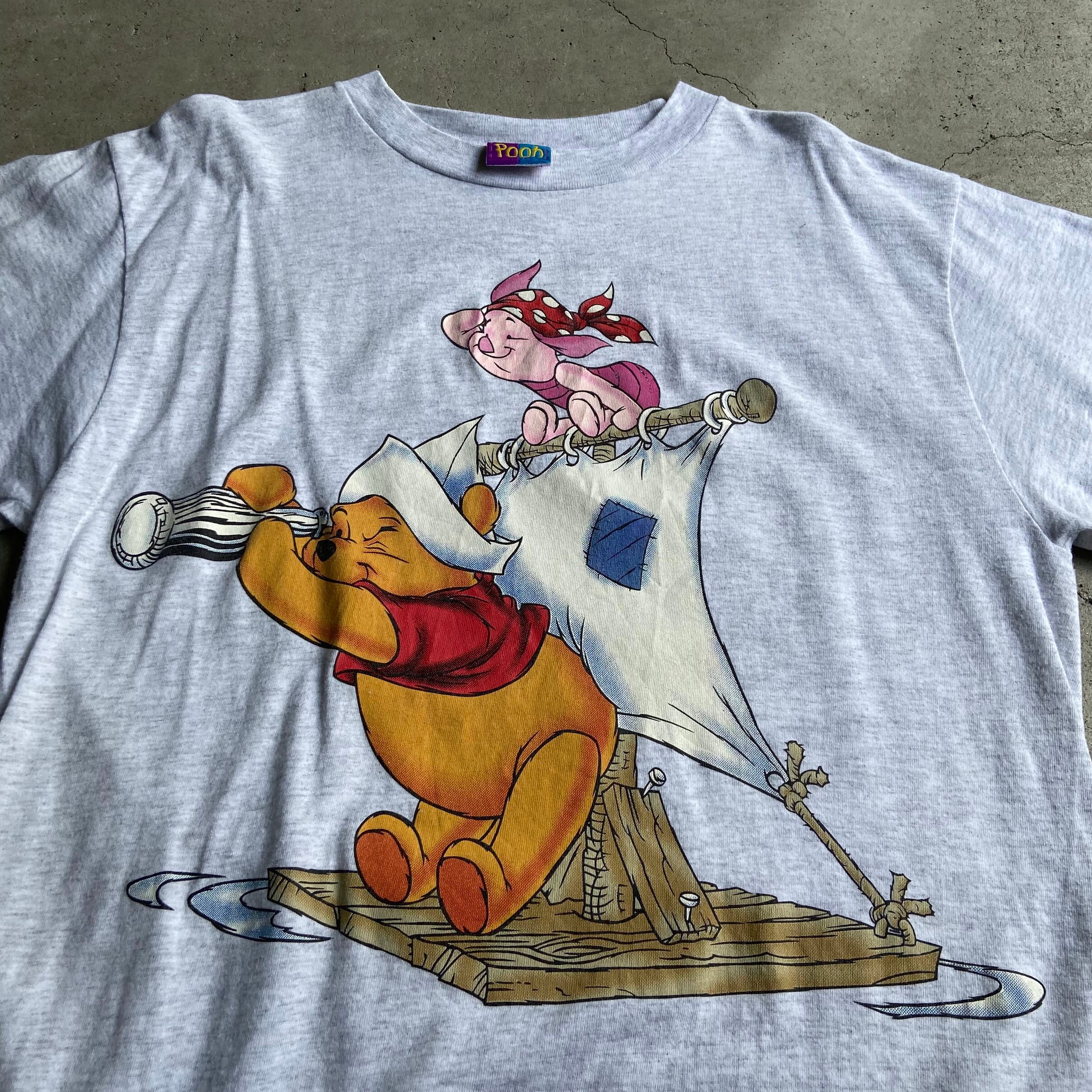 USA製 90s くまのプーさん Tシャツ ビンテージ ディズニー ミッキー-