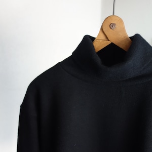 da woolknit highneck longsleeve / black