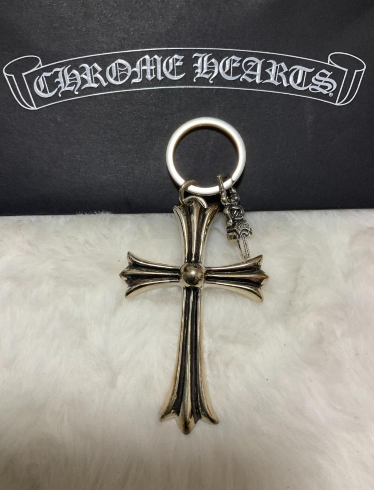 CHROME HEARTS クロムハーツ キーリング ビッグチャーム & ダガー 