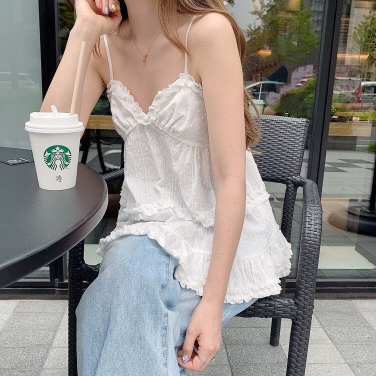 Doll camisole /white (7月上旬頃発送予定)