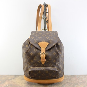 .LOUIS VUITTION M51136 SP1928 MONTSOURIS MM MONOGRAM PATTERNED LEATHER PVC RUCK SUCK MADE IN FRANCEルイヴィトンモンスリMMレザーPVCモノグラムリュックサック 2000000067124