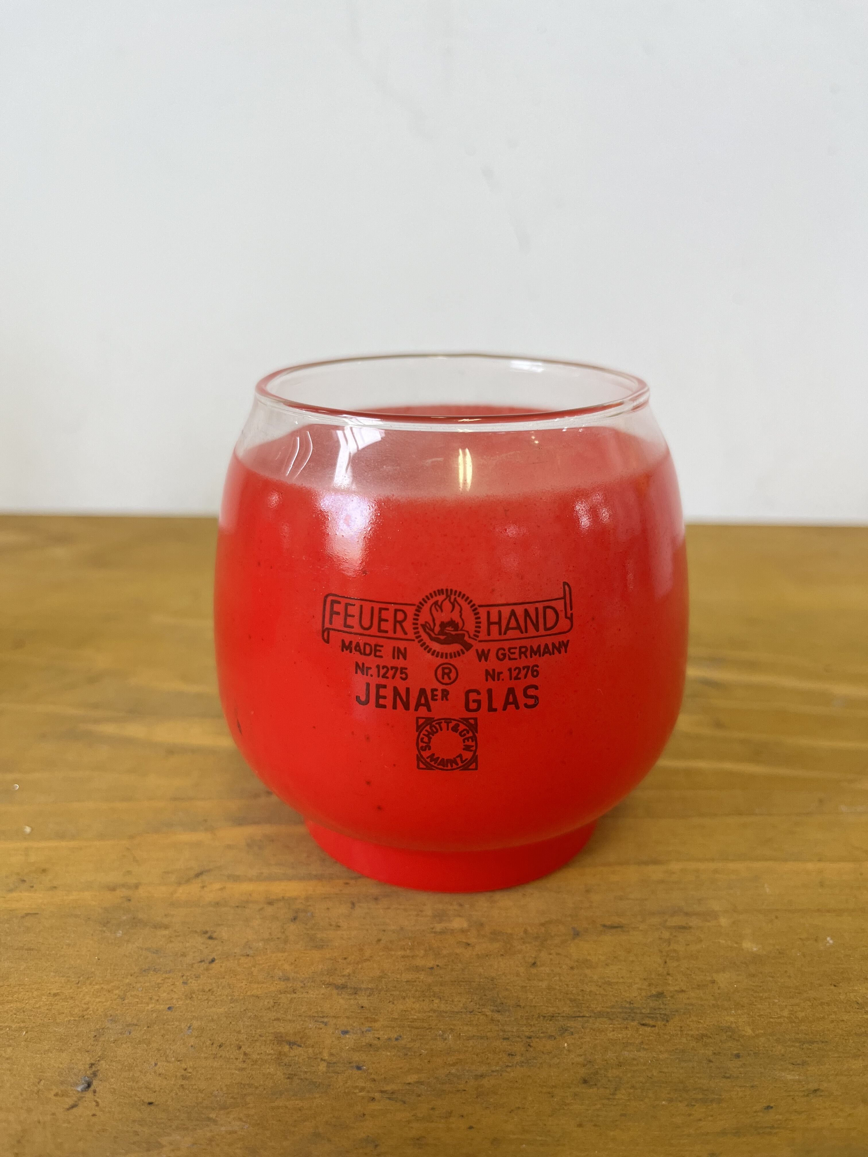 ヴィンテージガラス』FEUERHAND 275/276 JENAER GLAS イエロー