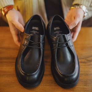 Black Lace-Up Loafer Shoes / ブラック レースアップ ローファー シューズ