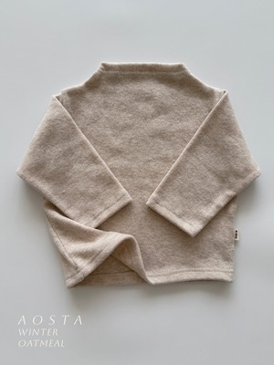 【Aosta】 プラウドT／オートミール（70–110cm）2025冬